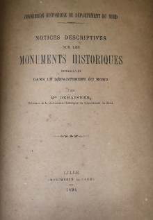 p Notices descriptives p p sur les p p Monuments historiques p p conserves p p dans le departement p p du Nord p p p p Notices descriptives p p sur les p p Objets mobiliers p p conserves p p dans les etablissements publics de l arrondissement de Lille p p Dehaisnes Mgr p