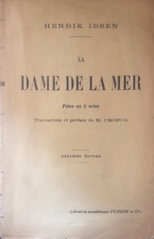 p La dame de la mer p p i Piece en cinq actes i p p Ibsen henrik p