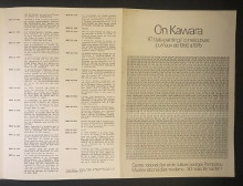p On Kawara p p 97 date paintings consecutives p p journaux de 1966 a 1975 p p Hulten Pontus p