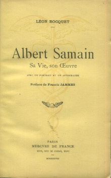 p Albert Samain Sa vie son oeuvre p p Bocquet Leon p