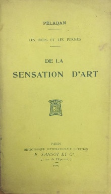 p De la Sensation d Art p p Peladan p