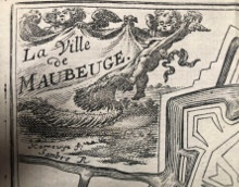 p Plan de la Ville p p de b Maubeuge b p p Gravure p