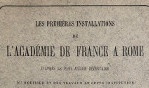 Académie de France à Rome   Auguste Castan   1889