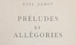 Jamot Paul   Préludes et allégories 1945