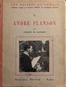  p Andre Planson p p Laprade Jacques de p 
