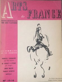  p Arts de France p p n 15 16 p p 1947 p 