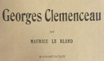 Clémenceau Georges   Maurice Le Blond