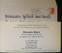  p b Pierrette Bloch b p p mailles collages et fils de crin p p Abadie Daniel p 
