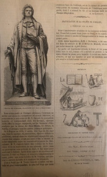  p Statue de Schiller p p Inauguration p p Gravure 1864 p 