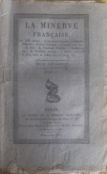 p La Minerve francaise p p XLVIe Livraison Tome IV p p Decembre 1818 p p Constant Benjamin i et al i p