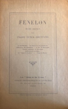 p Fenelon p p etude critique p p Funck Brentano Frantz p