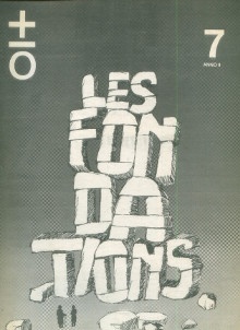 p Plus moins zero b 0 b revue d art contemporain n 7 janvier 1975 p p Rona Stephane dir p 