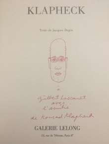 p Konrad Klapheck p p A l age de la violence p p Dupin Jacques pref p