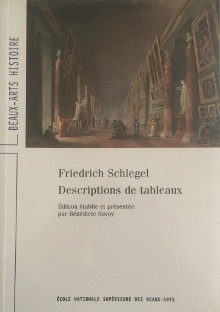  p Descriptions de tableaux p p Schlegel Friedrich p 
