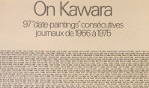 On Kawara   97 date paintings   Beaubourg 1977