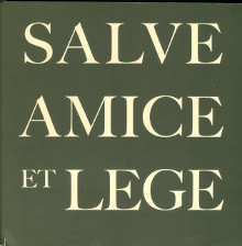 Salve Amice et Lege The Duff Cooper Library Paris Cooper Artemis