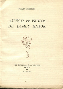 Aspects propos de James Ensor p Cuypers Firmin p