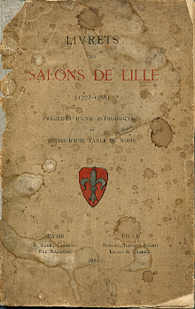 Martin au Sallon Observations avis et critiques sur les ouvrages exposes au Salon de Lille br et br Livrets des Salons de Lille 1773 1778 precedes d une introduction suivis d une table de noms Anonyme