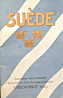 Suede Exposition internationale de la Houille Blanche et du Tourisme Grenoble 1925 