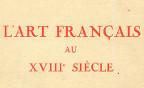 DK   Art français 18e s. 1935